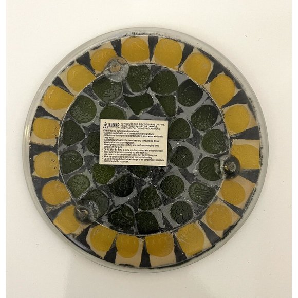 Unbranded Accents Vintage Retro Round Black Gold Green Trivets